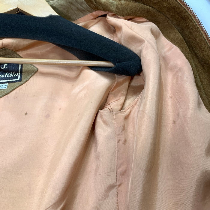 【中古品】【メンズ】 M.S.COLLECTIBLES LEATHER COAT レザーコート ジャケット ブランド 古着 145-251206-gm-13-fuz サイズ：15-16 カラー：ベージュ 万代Net店