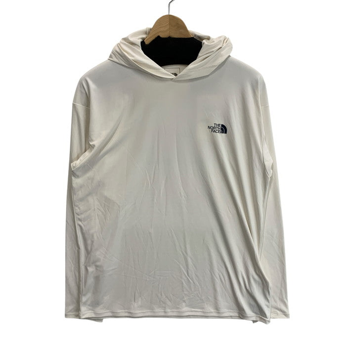 【中古品】【メンズ】 THE NORTH FACE ザ・ノースフェイス NT12540 WATER SMOOTH HOODIE ウォータースムースフーディー パーカー ラッシュガード ブランド 古着 144-260117-gm-15-fuz サイズ：S カラー：ホワイト 万代Net店