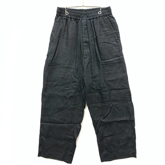 【中古品】【メンズ】 ANEI AN0201-S0806 リネンイージーパンツ ボトムス ブランド 古着 151-251018-gm-16-fuz サイズ：2 カラー：ブラック 万代Net店