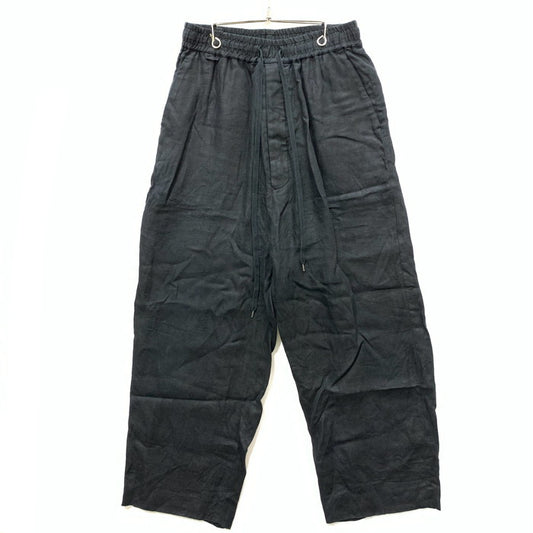 【中古品】【メンズ】 ANEI AN0201-S0806 リネンイージーパンツ ボトムス ブランド 古着 151-251018-gm-16-fuz サイズ：2 カラー：ブラック 万代Net店