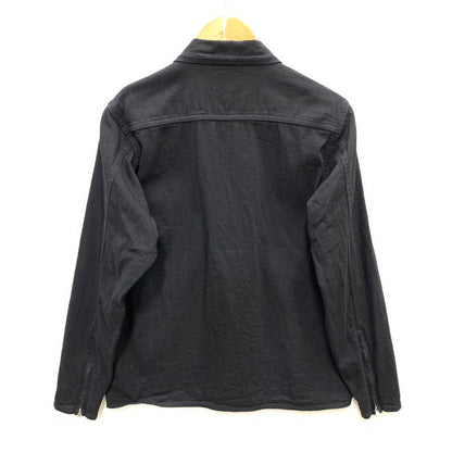 【中古品】【メンズ】 LANGLITZ LEATHERS DENIM8OZ 長袖ワークシャツ トップス ブランド 古着 145-250920-gm-14-fuz サイズ：M カラー：ブラック 万代Net店