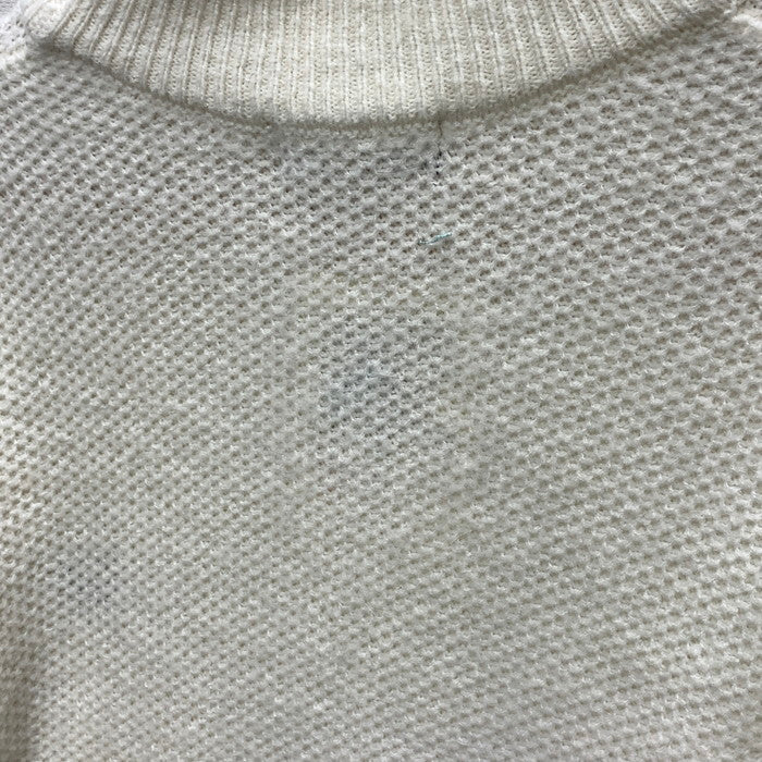 【中古品】【メンズ】 FRED PERRY フレッドペリー PIQUE KNIT JUMPER ニット セーター トップス ブランド 古着 140-250921-gm-24-fuz サイズ：M カラー：ホワイト 万代Net店