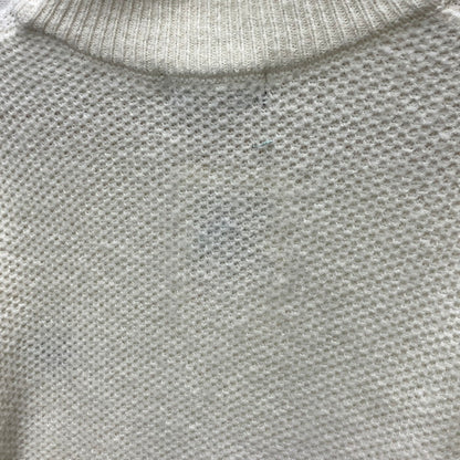 【中古品】【メンズ】 FRED PERRY フレッドペリー PIQUE KNIT JUMPER ニット セーター トップス ブランド 古着 140-250921-gm-24-fuz サイズ：M カラー：ホワイト 万代Net店