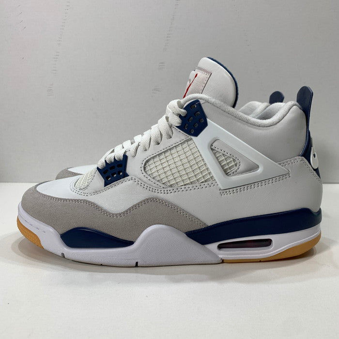 【中古品】【メンズ】 NIKE SB ナイキエスビー DR5415-100 AIR JORDAN 4 RETRO SP "SUMMIT WHITE/NAVY" エアジョーダン 4 スニーカー 160-260308-gm-01-fuz サイズ：26.5cm カラー：ホワイト ブルー 万代Net店