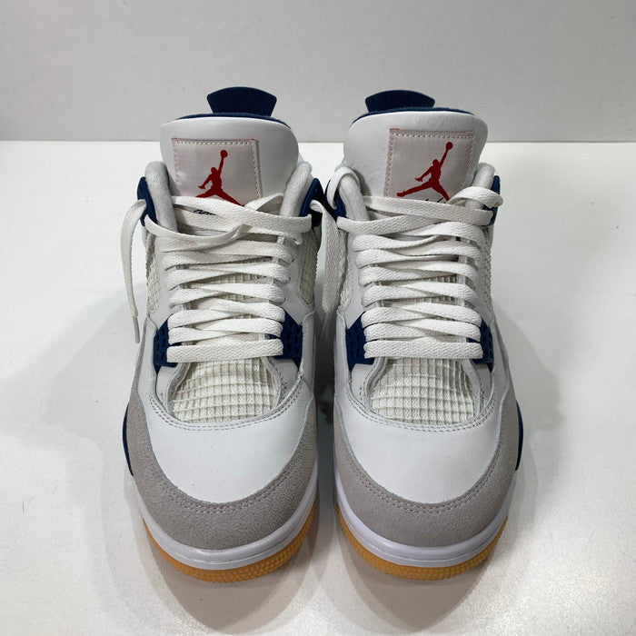 【中古品】【メンズ】 NIKE SB ナイキエスビー DR5415-100 AIR JORDAN 4 RETRO SP "SUMMIT WHITE/NAVY" エアジョーダン 4 スニーカー 160-260308-gm-01-fuz サイズ：26.5cm カラー：ホワイト ブルー 万代Net店