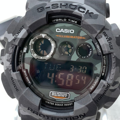 【中古美品】【メンズ】 G-SHOCK ジーショック GD120CM-8 腕時計 196-250621-gm-40-fuz カラー：グレー カモフラ 万代Net店