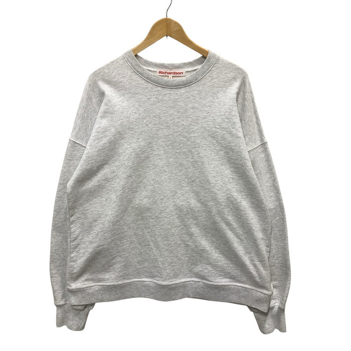 【中古品】【メンズ】 RICHARDSON クルーネックスウェット トップス アウター ブランド 古着 142-250427-gm-32-fuz サイズ：L カラー：グレー 万代Net店