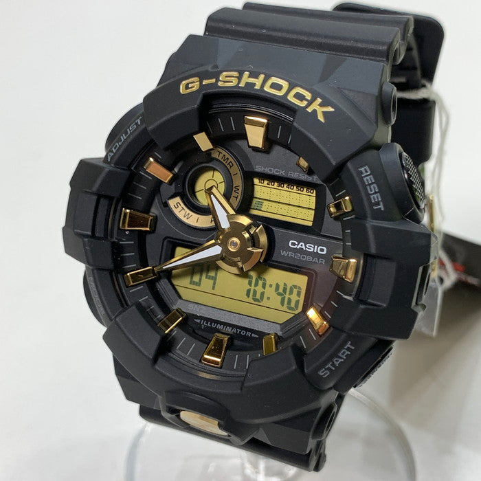 【中古美品】【メンズ】 G-SHOCK ジーショック GA710B-1A9 クォーツ 腕時計 196-250622-gm-01-fuz カラー：ブラック ゴールド 万代Net店