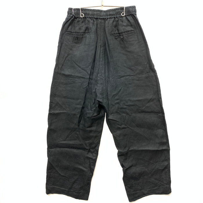 【中古品】【メンズ】 ANEI AN0201-S0806 リネンイージーパンツ ボトムス ブランド 古着 151-251018-gm-16-fuz サイズ：2 カラー：ブラック 万代Net店