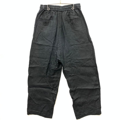 【中古品】【メンズ】 ANEI AN0201-S0806 リネンイージーパンツ ボトムス ブランド 古着 151-251018-gm-16-fuz サイズ：2 カラー：ブラック 万代Net店