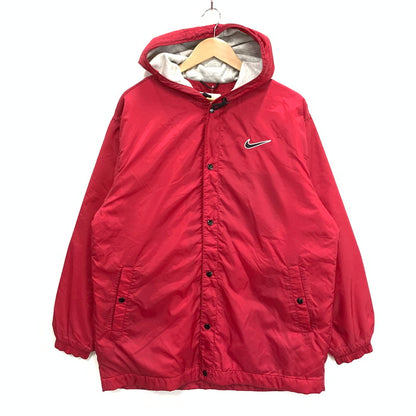 【中古品】【メンズ】 ナイキ 90s ナイロンジャケット 白タグ アウター ブランド 古着 145-250608-gm-35-fuz サイズ：M カラー：レッド 万代Net店