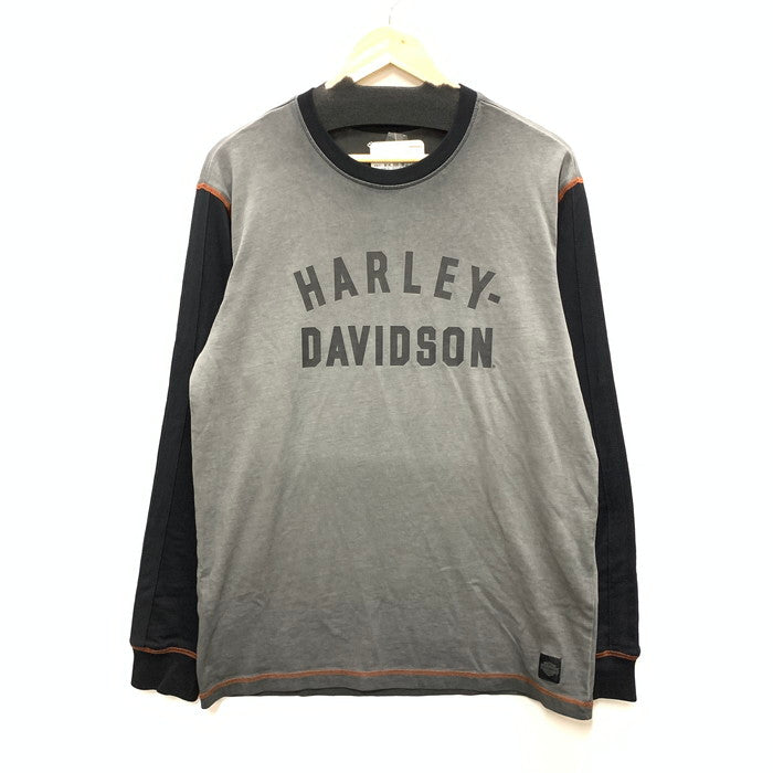 【中古品】【メンズ】 ハーレーダビッドソン LRON BAND TEE 長袖Tシャツ カットソー トップス ブランド 古着 145-250727-gm-35-fuz サイズ：M カラー：グレー 万代Net店