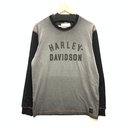 【中古品】【メンズ】 ハーレーダビッドソン LRON BAND TEE 長袖Tシャツ カットソー トップス ブランド 古着 145-250727-gm-35-fuz サイズ：M カラー：グレー 万代Net店