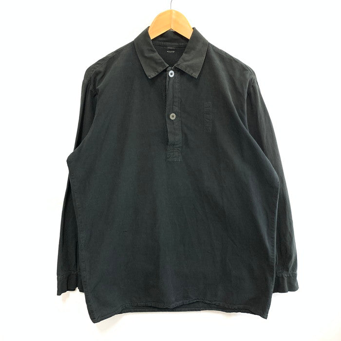 【中古品】【メンズ】 USED EURO PULLOVER SHIRT ユーロプルオーバーシャツ 長袖 古着 145-260103-gm-18-fuz サイズ：41 カラー：ブラック 万代Net店