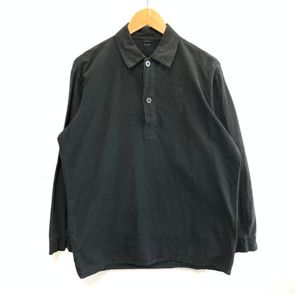 【中古品】【メンズ】 USED EURO PULLOVER SHIRT ユーロプルオーバーシャツ 長袖 古着 145-260103-gm-18-fuz サイズ：41 カラー：ブラック 万代Net店