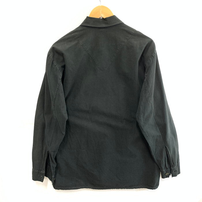 【中古品】【メンズ】 USED EURO PULLOVER SHIRT ユーロプルオーバーシャツ 長袖 古着 145-260103-gm-18-fuz サイズ：41 カラー：ブラック 万代Net店