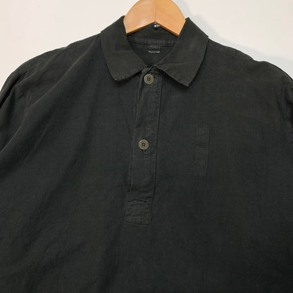 【中古品】【メンズ】 USED EURO PULLOVER SHIRT ユーロプルオーバーシャツ 長袖 古着 145-260103-gm-18-fuz サイズ：41 カラー：ブラック 万代Net店