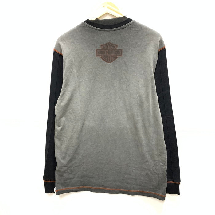 【中古品】【メンズ】 ハーレーダビッドソン LRON BAND TEE 長袖Tシャツ カットソー トップス ブランド 古着 145-250727-gm-35-fuz サイズ：M カラー：グレー 万代Net店