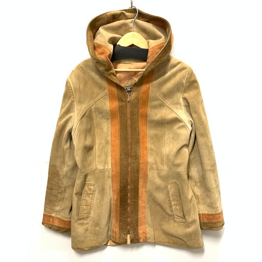 【中古品】【メンズ】 M.S.COLLECTIBLES LEATHER COAT レザーコート ジャケット ブランド 古着 145-251206-gm-13-fuz サイズ：15-16 カラー：ベージュ 万代Net店