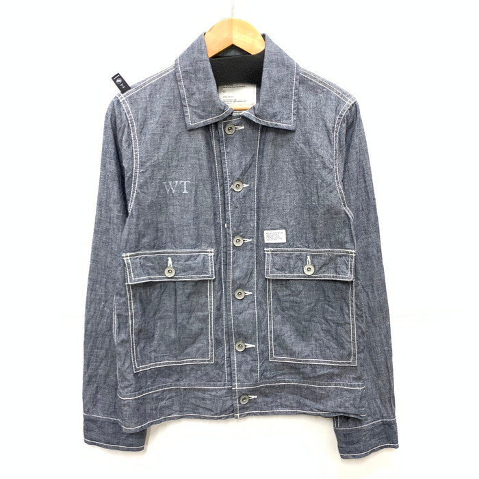 【中古品】【メンズ】 ダブルタップス 121LTDT-JKM01 カバーオール ジャケット アウター ブランド 古着 142-250531-gm-07-fuz サイズ：01 カラー：グレー 万代Net店