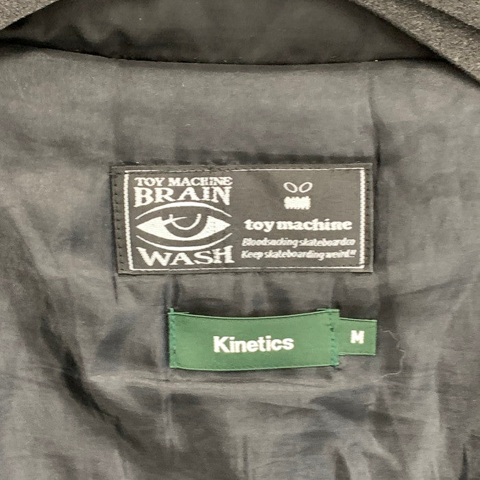 【中古品】【メンズ】 kinetics キネティックス TOY MACHINE PUFF JACKET トイマシーン パフジャケット ブランド 古着 142-251129-gm-28-fuz サイズ：M カラー：ブラック 万代Net店