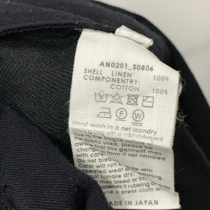 【中古品】【メンズ】 ANEI AN0201-S0806 リネンイージーパンツ ボトムス ブランド 古着 151-251018-gm-16-fuz サイズ：2 カラー：ブラック 万代Net店
