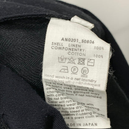 【中古品】【メンズ】 ANEI AN0201-S0806 リネンイージーパンツ ボトムス ブランド 古着 151-251018-gm-16-fuz サイズ：2 カラー：ブラック 万代Net店