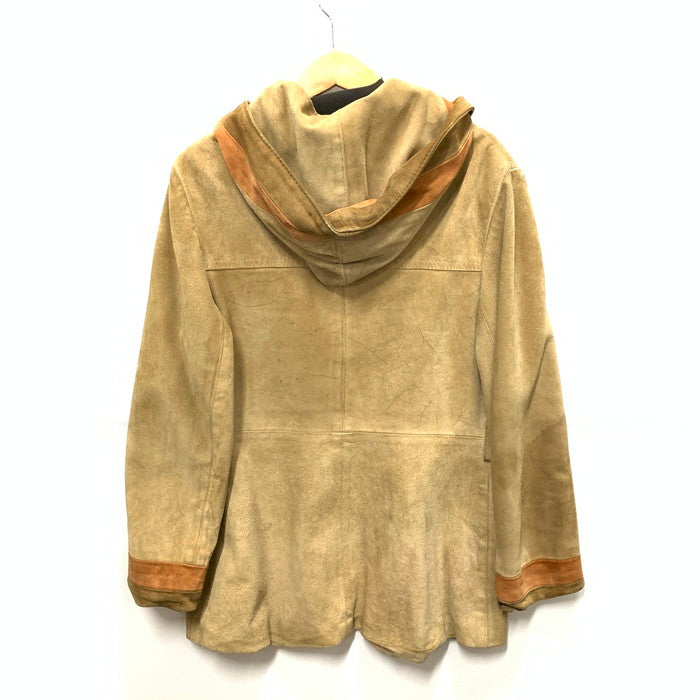 【中古品】【メンズ】 M.S.COLLECTIBLES LEATHER COAT レザーコート ジャケット ブランド 古着 145-251206-gm-13-fuz サイズ：15-16 カラー：ベージュ 万代Net店