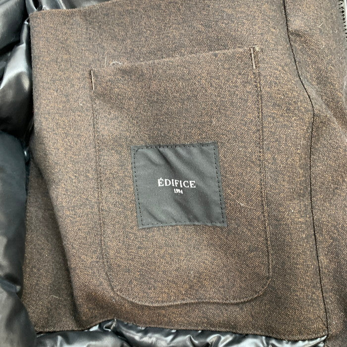 【中古品】【メンズ】 EDIFICE エディフィス ダウンジャケット ブランド 古着 147-260118-gm-17-fuz サイズ：M カラー：ブラウン 万代Net店
