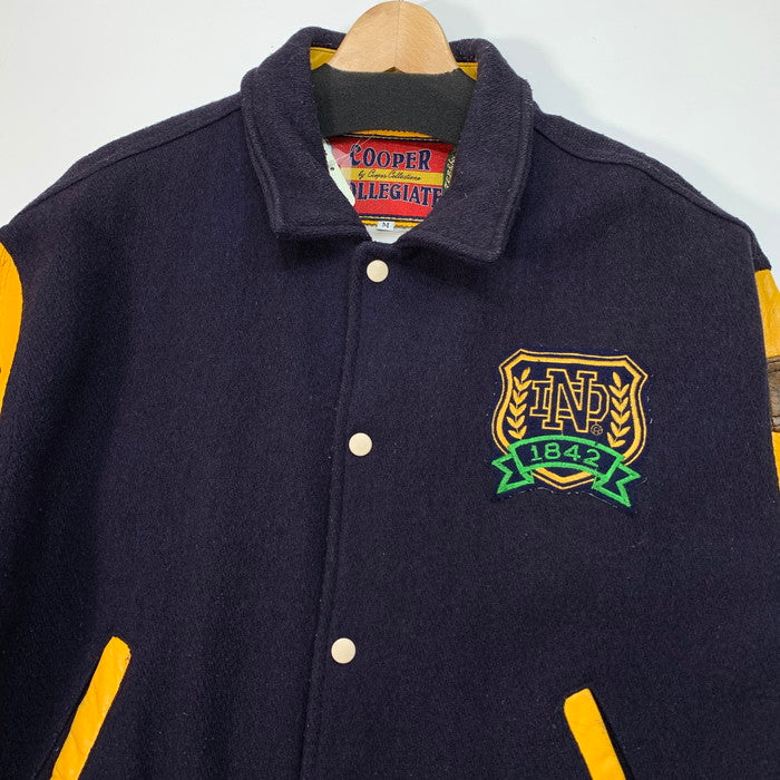 【中古品】【メンズ】 COOPER COLLEGIATE スタジアムジャケット ブランド 古着 145-260103-gm-20-fuz サイズ：M カラー：ネイビー 万代Net店