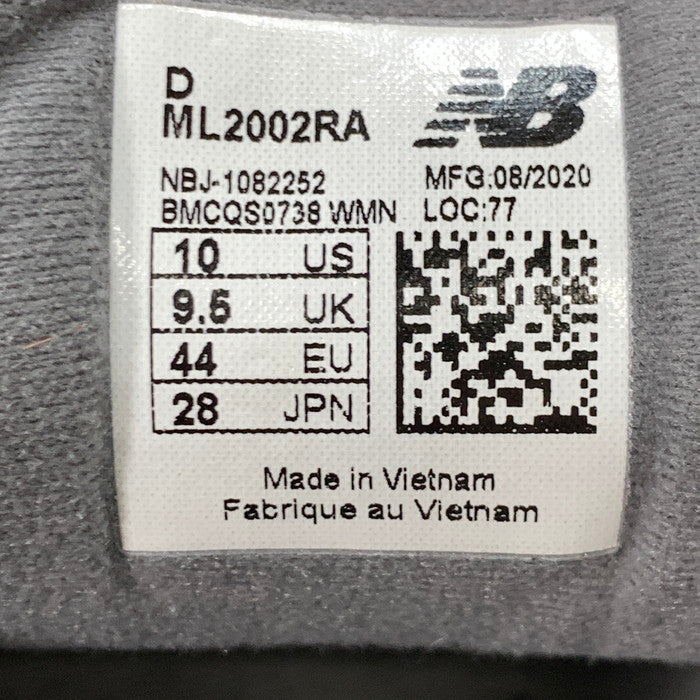 【中古品】【メンズ】 NEW BALANCE ニューバランス ML2002RA 2002R "GRAY" スニーカー 162-260125-gm-37-fuz サイズ：28cm カラー：グレー 万代Net店
