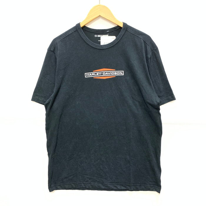【中古品】【メンズ】 ハーレーダビッドソン 96012-25VM BAR&SHIELD スラブTシャツ 半袖Tシャツ カットソー トップス ブランド 古着 145-250727-gm-36-fuz サイズ：L カラー：ブラック 万代Net店