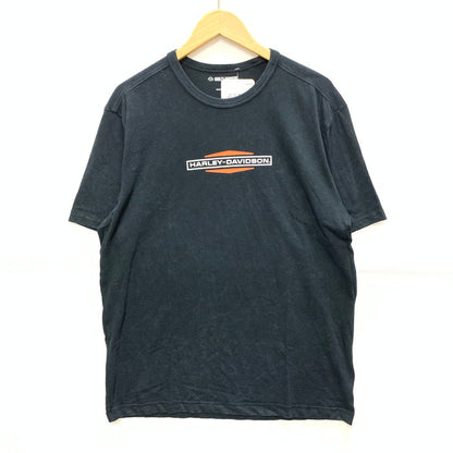 【中古品】【メンズ】 ハーレーダビッドソン 96012-25VM BAR&SHIELD スラブTシャツ 半袖Tシャツ カットソー トップス ブランド 古着 145-250727-gm-36-fuz サイズ：L カラー：ブラック 万代Net店