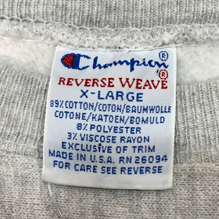 【中古品】【メンズ】 チャンピオン 90s REVERSE WEAVE CREWNECK SWEAT リバースウィーブ スウェット 145-260103-gm-21-fuz サイズ：XL カラー：グレー 万代Net店