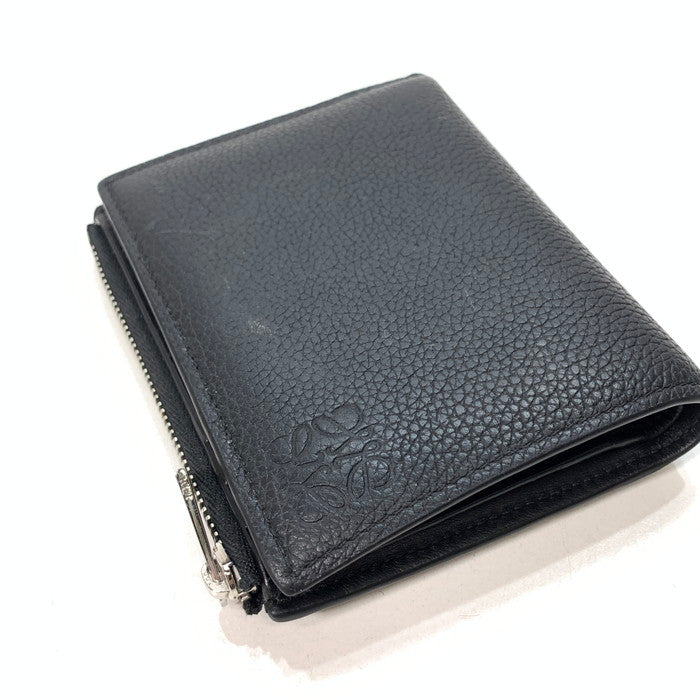 【中古品】【メンズ/レディース】 LOEWE ロエベ スリムコンパクトウォレット ブランド 財布 181-251220-gm-29-fuz カラー：ブラック 万代Net店
