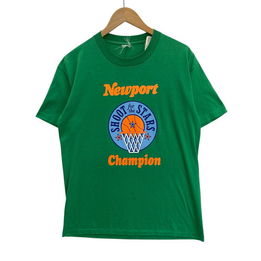 【中古品】【メンズ】 USED NEWPORT CHAMPION ヴィンテージ シングルステッチ 半袖Tシャツ カットソー トップス ブランド 古着 145-250706-gm-20-fuz サイズ：不明 カラー：グリーン 万代Net店