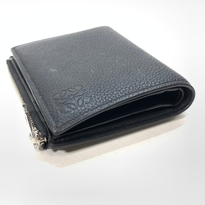 【中古品】【メンズ/レディース】 LOEWE ロエベ スリムコンパクトウォレット ブランド 財布 181-251220-gm-29-fuz カラー：ブラック 万代Net店