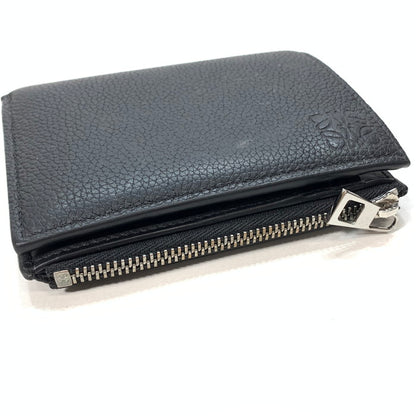 【中古品】【メンズ/レディース】 LOEWE ロエベ スリムコンパクトウォレット ブランド 財布 181-251220-gm-29-fuz カラー：ブラック 万代Net店