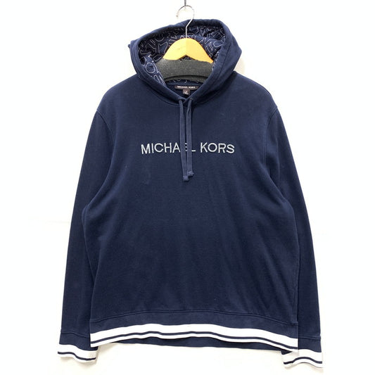 【中古品】【メンズ】 Michael Kors マイケルコース 0S05H9G6JE パーカー フーディー トップス ブランド 古着 141-251018-gm-18-fuz サイズ：XL カラー：ネイビー 万代Net店