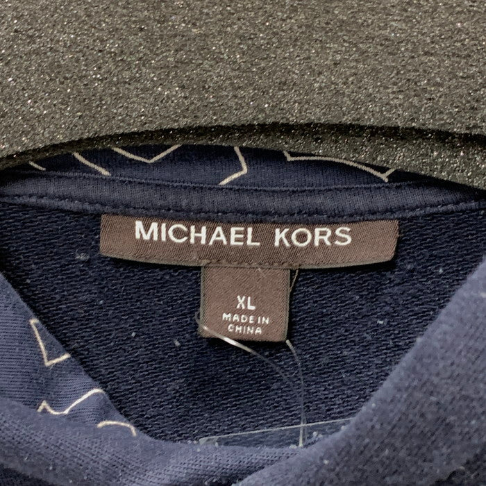 【中古品】【メンズ】 Michael Kors マイケルコース 0S05H9G6JE パーカー フーディー トップス ブランド 古着 141-251018-gm-18-fuz サイズ：XL カラー：ネイビー 万代Net店