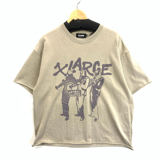 【中古品】【メンズ】 XLARGE エクストララージ 101243011015 VIBRATION CUT OFF S/S TEE カットオフ 半袖Tシャツ ブランド 古着 142-251115-gm-40-fuz サイズ：M カラー：ベージュ 万代Net店