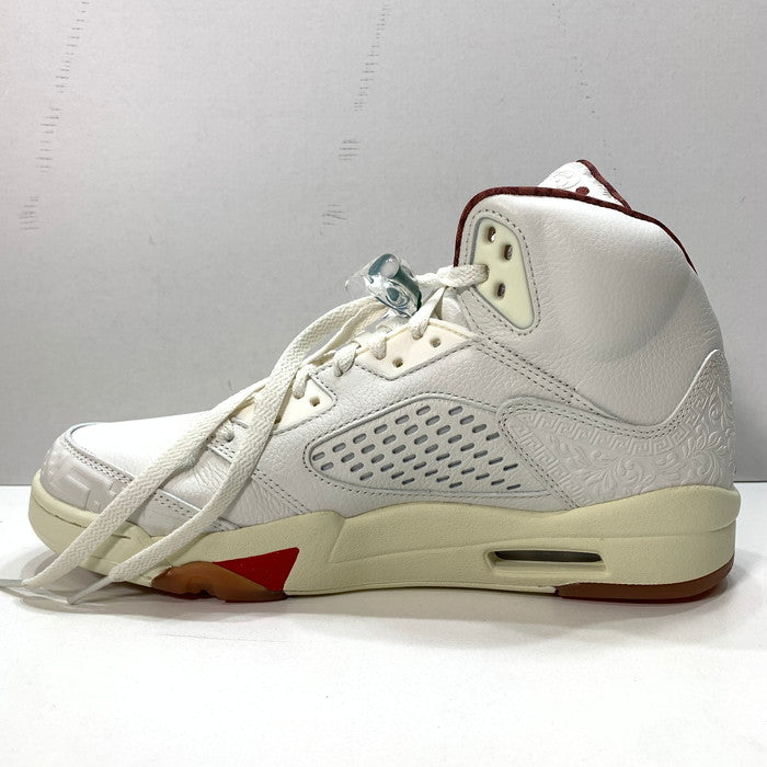 【中古美品】【メンズ】 NIKE ナイキ HF8833-100 AIR JODAN 5 RETRO ELGRITO "SAIL AND DARK PONY" エアジョーダン 5 スニーカー 160-251019-gm-21-fuz サイズ：27.5cm カラー：ホワイト 万代Net店