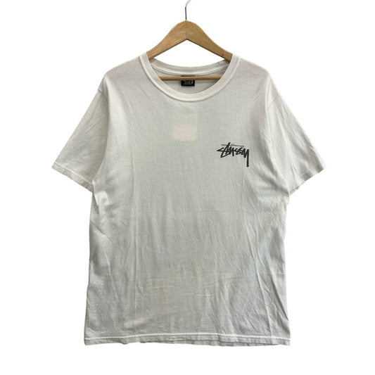 【現状渡し品】【メンズ】 STUSSY ステューシー 半袖Tシャツ ブランド 古着 142-251109-gm-22-fuz サイズ：M カラー：ホワイト 万代Net店