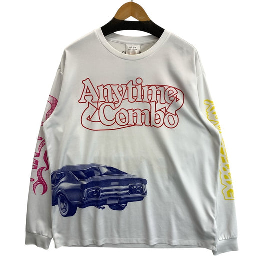 【中古品】【メンズ】 Calvin klein Jeans カルバンクラインジーンズ メッシュ長袖Tシャツ トップス ブランド 古着 141-260214-gm-09-fuz サイズ：S カラー：ホワイト 万代Net店
