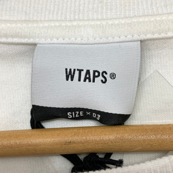 【中古品】【メンズ】 WTAPS ダブルタップス 25SS HG SS TEE 半袖Tシャツ ブランド 古着 142-251214-gm-12-fuz サイズ：3 カラー：ホワイト 万代Net店