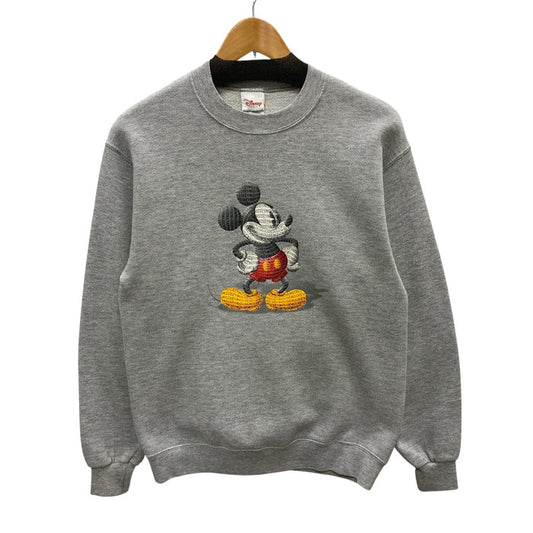 【中古品】【メンズ】 Disney ディズニー スウェット トップス ブランド 古着 145-250920-gm-23-fuz サイズ：S カラー：グレー 万代Net店