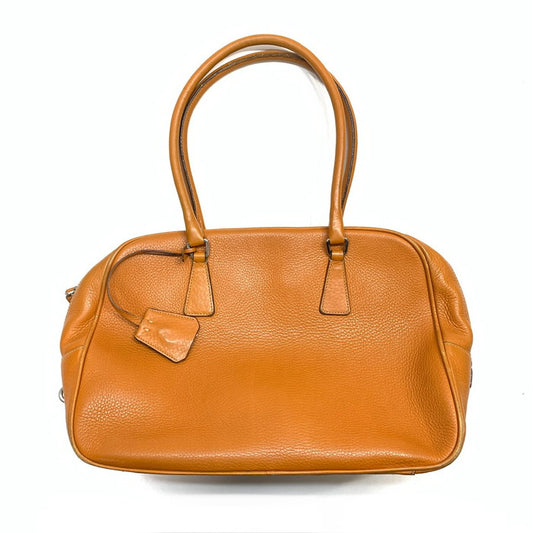 【中古品】【レディース】 PRADA プラダ B11206 DAINO SPORT ハンドバッグ ブランド カバン 180-251129-gm-06-fuz カラー：オレンジ 万代Net店