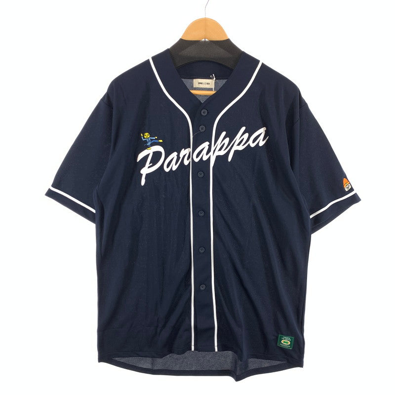 【中古美品】【メンズ】 WIND AND SEA ウィンダンシー PARRAPA WDS-O-PTR-26-Q3-SH-01 BASEBALL SHIRT ベースボールシャツ 半袖シャツ ブランド 古着 142-260412-gm-20-fuz サイズ：L カラー：ネイビー 万代Net店