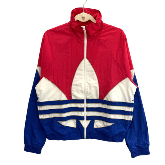【中古品】【メンズ】 adidas アディダス GE6224 BIG TREFOIL OUT JACKET ナイロンジャケット アウター ブランド 古着 148-260321-gm-32-fuz サイズ：M カラー：マルチカラー 万代Net店