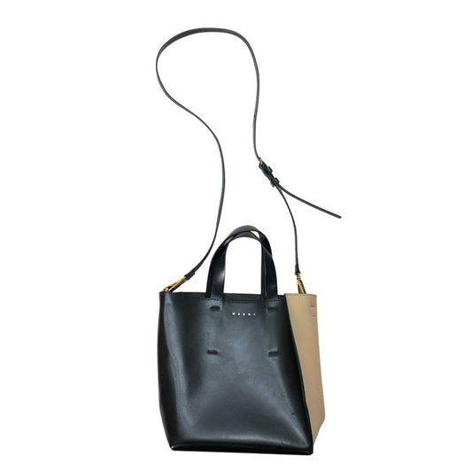 【中古品】【メンズ/レディース】 MARNI マルニ 2way ショルダーバッグ ハンドバッグ ブランド カバン 180-251220-gm-31-fuz カラー：ブラック ベージュ 万代Net店